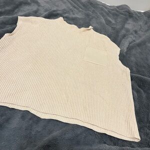 Elegant Cream Knit Sweater